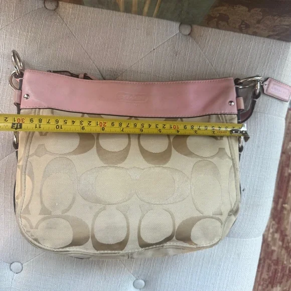Coach Bag, Beige and Pink, F14708 - Picture 10 of 16